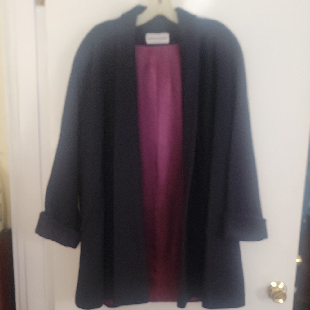 Elegant Black Cape Coat for Women